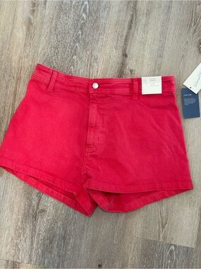 Universal Thread Bright Red High-Waist Women's Shorts